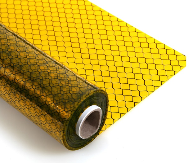 ESD Antistatic yellow grid curtain SP-GRI-04