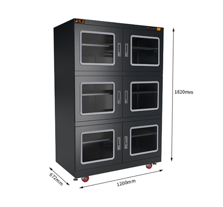 X2B-1200-6 Dr.Storage 5% RH Dry Cabinet Ultra low humidity desiccant storage box